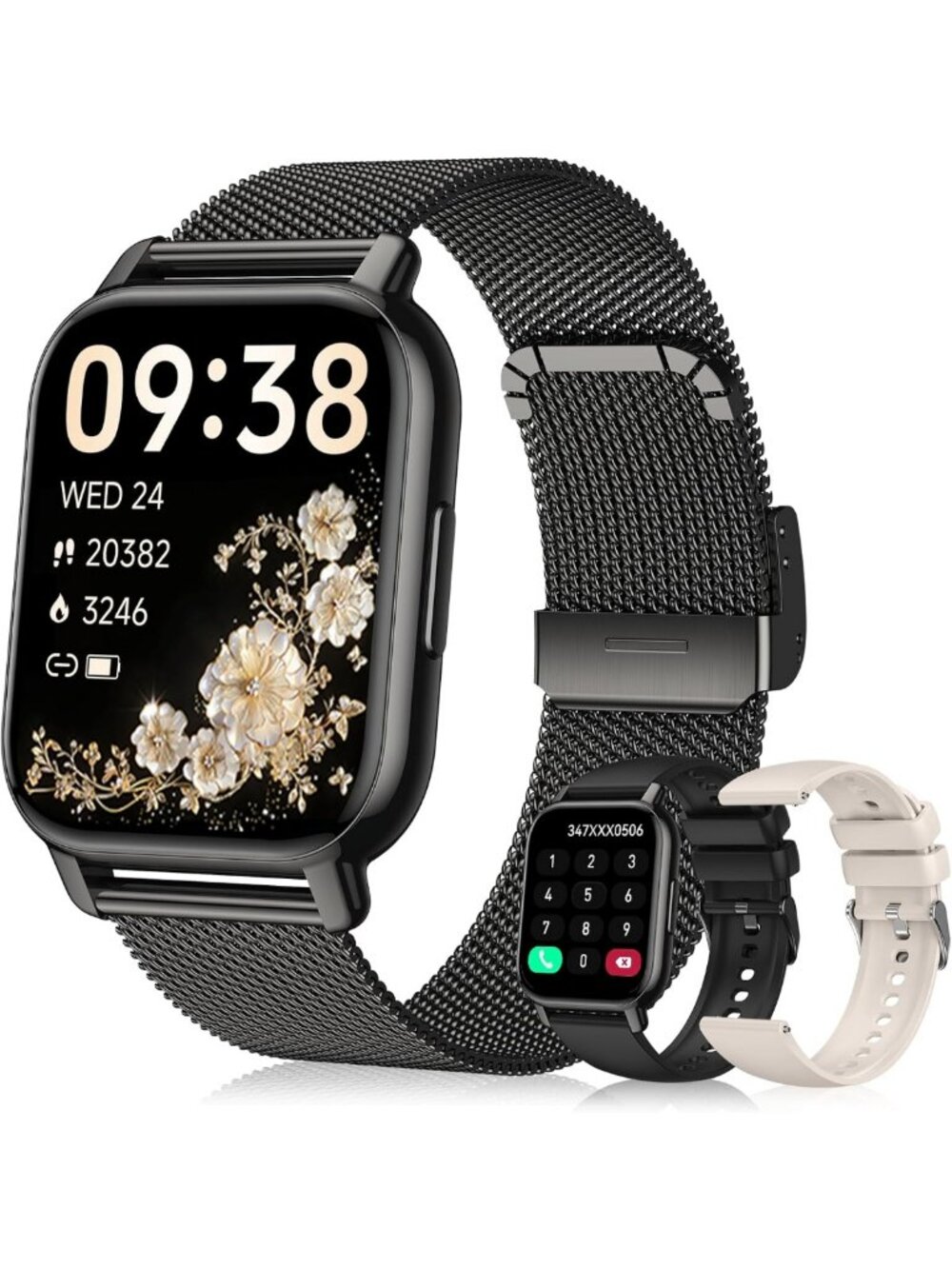Stylish Smart Watch for Women - 1.85'' HD Fitness Tracker, Bluetooth